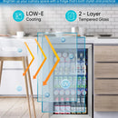 Refrigerador Mini Con Puerta De Vidrio 126 Latas Oficina Bar