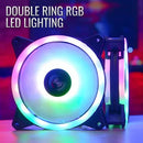 Ventilador Rgb Fan Cooler 120mm Pc Gamer Luz Led Molex