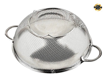 Colador Escurridor Para Alimentos Fritos Metal Galvanizado Disponible