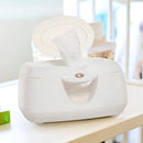 Munchkin Warm Glow Calentador de Toallitas Húmedas | Modelo 10049 | Luz nocturna con autoapagado 10 min | Capacidad 100 toallitas | Calentamiento arriba | Bajo voltaje | Ventana nivel | Libre de BPA