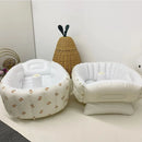 Bañera Inflable Bebé Blanco Ositos