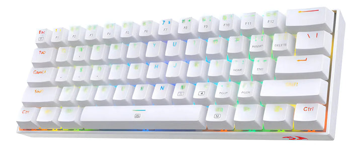 Teclado Redragon Gamer Mecanico Dragonborn K630rgb-sp Brown Swich Español Iluminación Rgb Blanco Usb