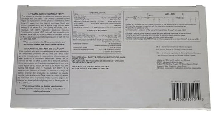 Luces Led Navideñas Color Cambio 150 Cont 49 6ft Ge Energy S