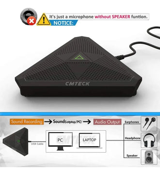 Micrófono de escritorio para conferencias Cmteck Usb Cm001