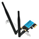 Tarjeta Wifi Doble Banda 2t2r 1200mbps Pci-e 11ac 2 Antenas