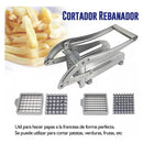 Picador De Verduras Metálico Cortador Rebanador Papas Hogar