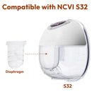 Repuesto Valvula Y Diafragma Silicona Extractor S32 Ncvi