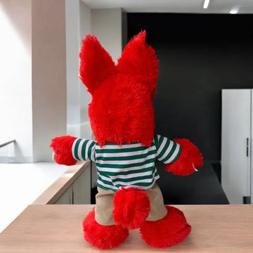 Peluche Lobo Aurelio Cheveroni- Club 10 Pantalón Pana Y Camisa Rayas Verdes