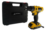 Taladro Atornillador Inalámbrico 10mm Magnux 24v 1 Bat 23 Nm Amarillo