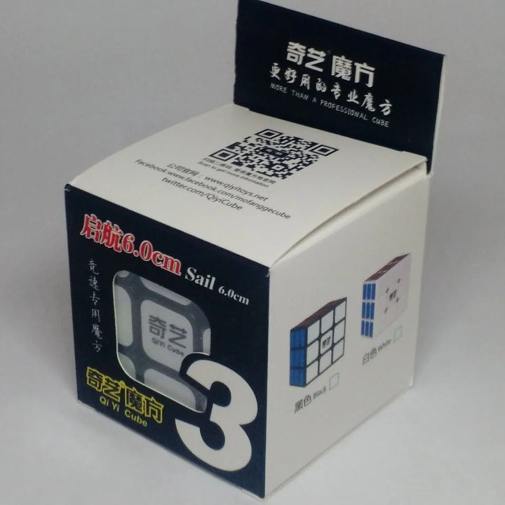Cubo Rubik 3x3 Qiyi Sail W Speed Fondo Negro"