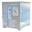 Gabinete Chasis Para Pc Gamer Pecera Argb Blanco + 3 Cooler