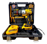 Taladro Inalambrico De 68v Poderoso Eficaz Tipo Industrial Amarillo 50-60 Hz