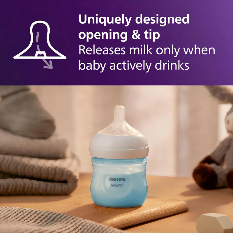Philips Avent Biberón Natural Con Pezón De Respuesta Color Azul