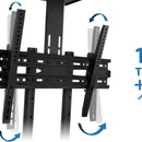 Soporte Tv Pedestal Con Ruedas 32-70 Pulgadas Color Negro
