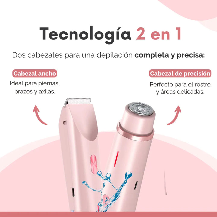 Maquina De Afeitar Inalambrica Mujeres Rasuradora Mujer Piel Rosa