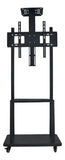 Soporte Piso Pedestal Tv Estante Mesa 32 A 70 Metalico Color Negro