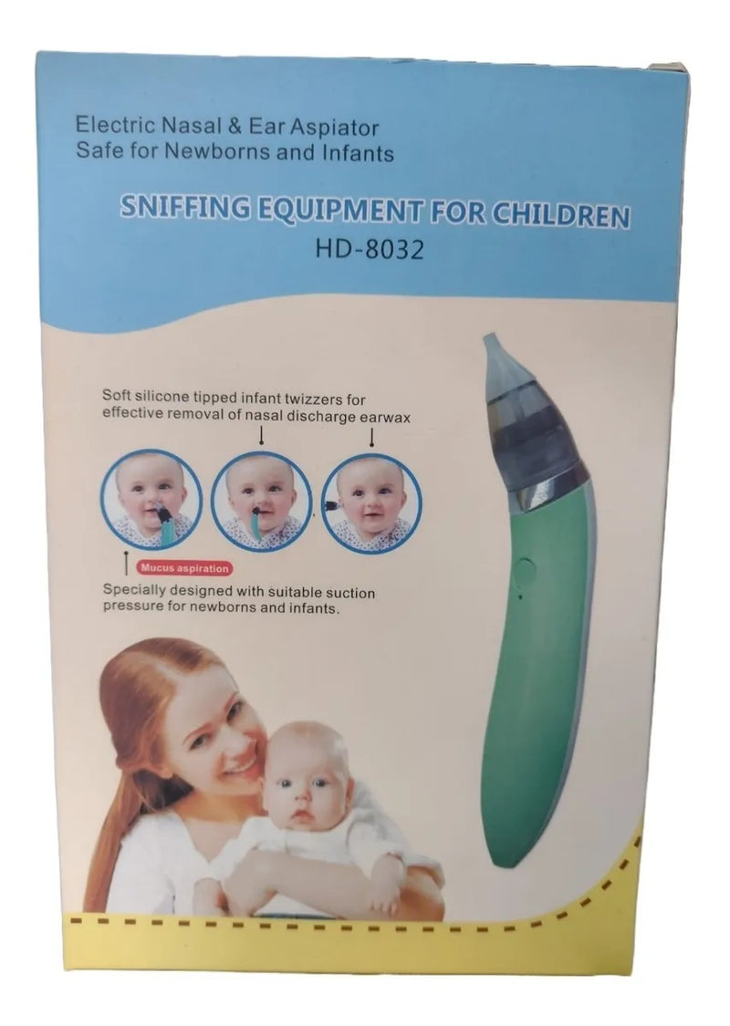 Aspirador Nasal Bebes Limpiador Electrico Extractor Moco Verde