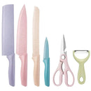Juego Set Cuchillos Cocina X 6 Piezas Colores