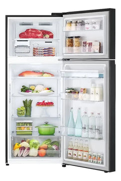 Nevera Lg Top Freezer 394 Lt Doorcooling Thinq Negro Mate