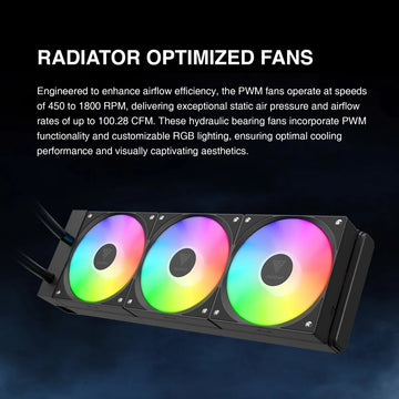 Gamdias Chione E4 Enfriador Líquido De Cpu Aio De 14.173 In