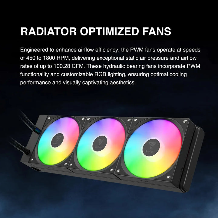 Gamdias Chione E4 Enfriador Líquido De Cpu Aio De 14.173 In