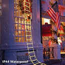 Set Luces Led De Escalera Navideña 10' Con Santa Claus