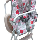Silla Comedor Bebe Niño + Plato Y Cubiertos En Silicona Color Rosa