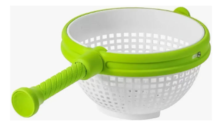 Colador Multiusos Plástico Giratorio Secador Alimentos Blanco