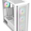 Chasis Gamer Iceberg Titan M16 Blanca X4 Argb Fans Blanco
