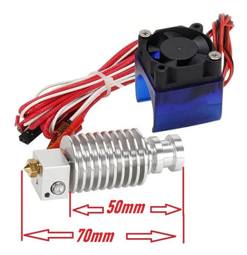 Extrusor Hotend Bowden Directo Largo E3dv6 1.75mm Sin Teflon