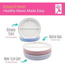 Platos Divididos De Porcelana Para Niños 17 Cm Antideslizant