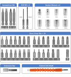 Destornillador Inalambrico Electrico 47 En 1 Recargable Negro