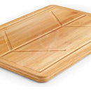 Tabla De Cortar Picar En Madera Bamboo Cocina 40x28 Cm Lisa Con Ranuras