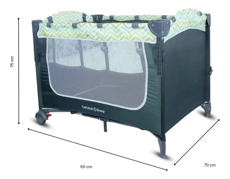 Cuna Corral Colecho Para Bebe Con mosquitero Sleep 2 en 1 Bebesit Incluye Bolsa de viaje