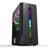 Chasis Gamer Atx Tira Rgb, Tapa Lateral En Acrílico, Gear