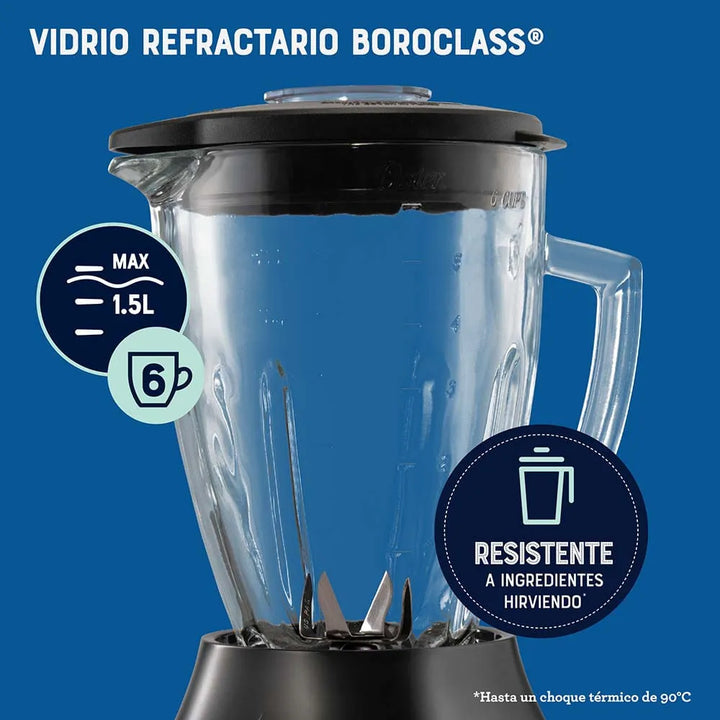 Licuadora Oster BLSTPEG-BRT 800W 1.5L Negro 3 Vel