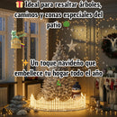 Kit Set Cerca Valla Plástica Luz Solar Automática Led Decoración Navideña Delimitar Sendero Cerramiento División Borde Jardín Finca Patio Nocturno Mágico Confiable Duradero Exterior 1.75 Metros