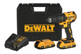Taladro atornillador inalámbrico de 13mm DeWalt DCD7771D2 + 2 baterías de 2Ah + accesorio con estuche de plástico