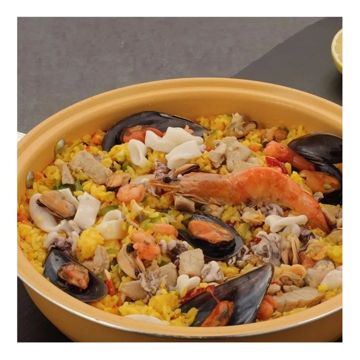 Sarten Doble Antiadherente Doubletta 4 En 1 Mostaza