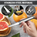 Reluen Cuchillo De Toronja De Acero Inoxidable, Cuchillo Cur