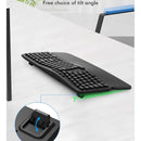 Teclado Inalambrico Ergonomico E-yooso K757 Con Reposamuñeca Negro Inglés