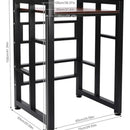 Rack Apilable Lavadora-secadora Con Estante De Madera