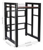 Rack Apilable Lavadora-secadora Con Estante De Madera