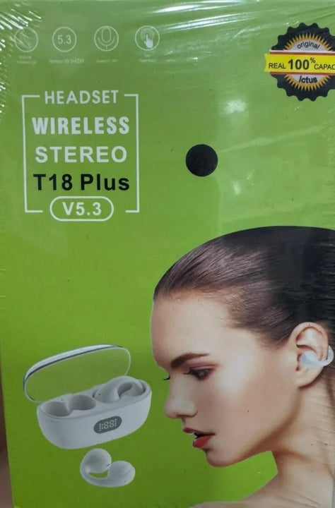 Auriculares Inalámbricos Bluetooth Ambie Sound Earcuffs, Col Negro