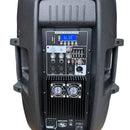Cabina Activa 15 Audio Sound As-900 Base Y Micrófono 9000w Negro