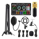 Kit Podcast Bm800 F999 Micrófono Condensador+tarjeta Sonido