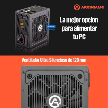 Fuente De Poder 500w Bronce 80+ Reales 500 W 80 Plus Bronze Negro