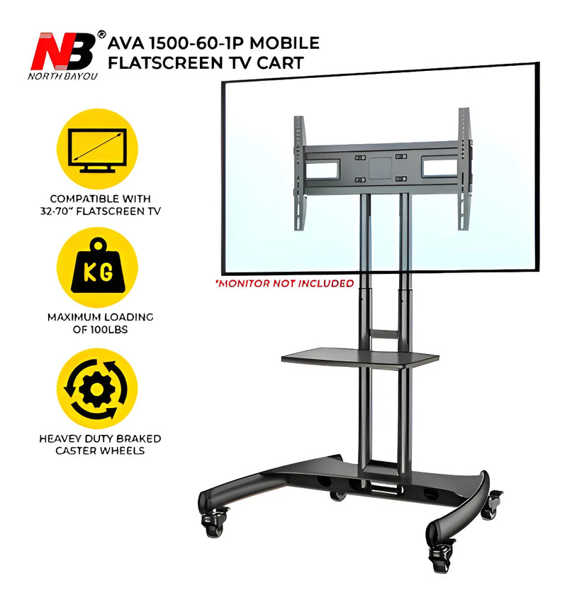 Rack De Pedestal Para Tv De 32 A 70 Nb Ava 1500 60 1p Color Negro