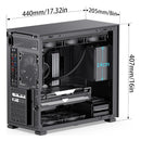 Caja De Pc Jonsbo D41 Mesh Sc Atx Negra Soporte Rtx 4090 Black