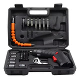 Taladro Destornillador Recargable Inalámbrico Eléctrico - Negro